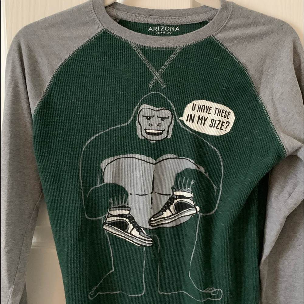 Thermal long sleeved graphic tee